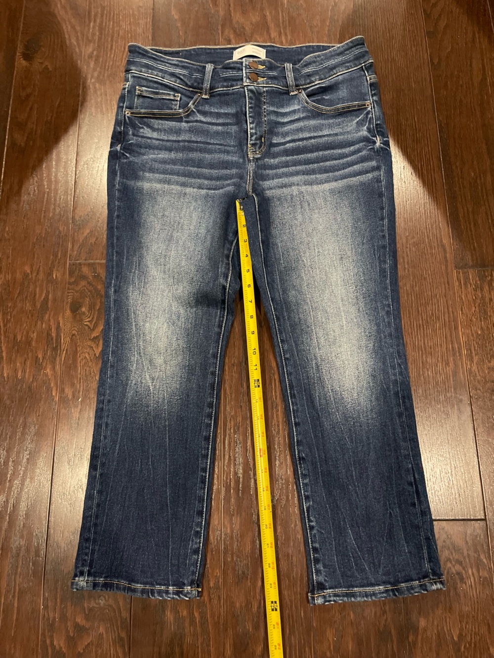 BKE Payton Mid-rise universal fit Bootcut Capri Jeans Women size 32x24 - Picture 3 of 8